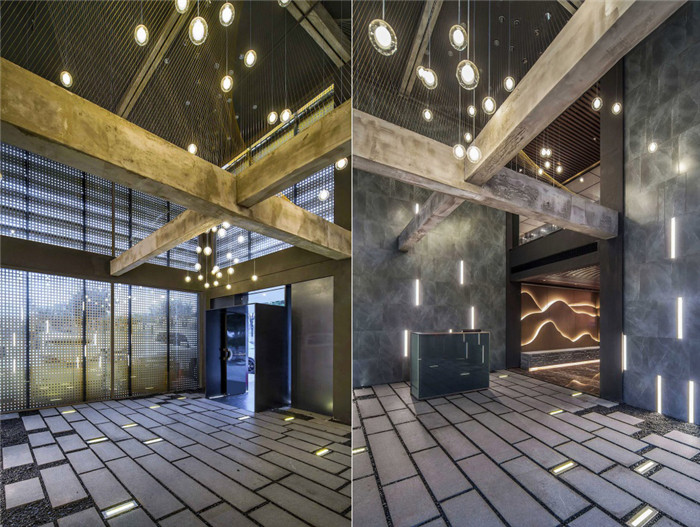 光影空間  日式鐵板料理餐廳大廳裝修設計案例賞析