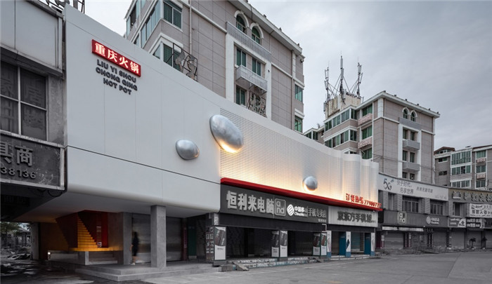 重慶火鍋旗艦店外觀裝修設計方案